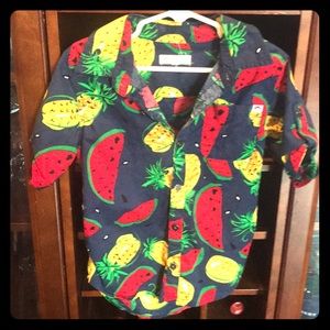 Boys Appaman button up short sleeve shirt, size 6